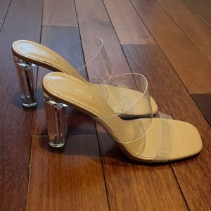 - Zara clear sandals